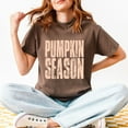 thumbnail image 5 of Pumpkin Season Stacked Distressed - Women's Garment Dyed Graphic T-Shirt, 5 of 12