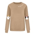 thumbnail image 4 of NMMUED Chandails d'Halloween pour Femmes, Chandail à Col Rond Surdimensionné pour Femmes, Chandail d'Halloween Citrouille, Chandails d'Automne pour Femmes, T-Shirts d'Halloween pour Femmes, T-Shirts Graphiques pour Femmes, Kaki TTG, 4 of 4