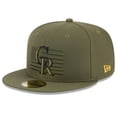 thumbnail image 3 of Men's New Era  Green Colorado Rockies 2023 Armed Forces Day On-Field 59FIFTY Fitted Hat, 3 of 6