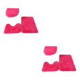 thumbnail image 1 of Transemion 1/2/3/5 3pieces Anti-slid Particles Rug Set Secure And for Slip-free Bathroom Mats For Rose Red 2PCS, 1 of 6