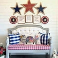 thumbnail image 2 of Independence Day Flower Pillow Covers Set of 4 20x20 Inch Buffalo Plaids America Stars and Stripes Flag Floral Birds Truck 4th of July Throw Pillow Cases Freedom Liberty Home Sweet Home Pillows, 2 of 6