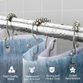 thumbnail image 3 of Siaomo Matte Nickel Stainless Steel Rustproof Shower Curtain (12 Count), 3 of 9