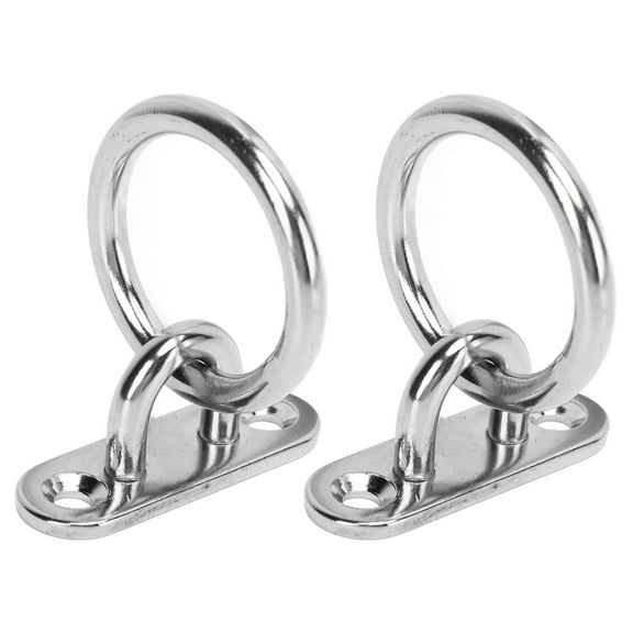Ceiling & Wall Mount Pad Eye, Rust-Proof 304 Stainless Steel for Marine Hardware, Yoga Hammock Swing Heavy Duty (2pcs)