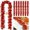 Red, variant on 12 Pack Fall Maple Leaf Garland 5.7 ft Red Autumn Vines