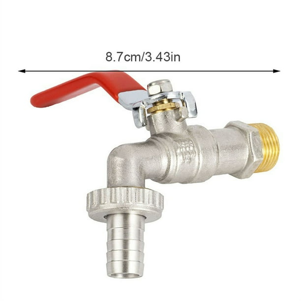 thinsony Garden DN15 Brass Ball Valve with Rotary Handle Hose Connector