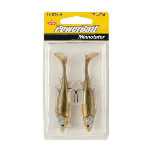 (2 pack) Berkley PowerBait® Minnotator, 3 in, Golden Shiner
