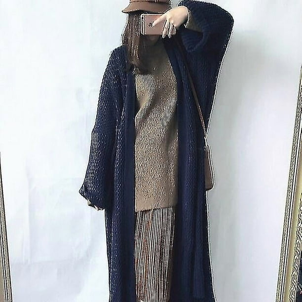 Women's Cardigan Pullover Sweater Jumper Crochet Waffle Knit Hollow Out Solid Color Crew Neck Casual Daily Drop Shoulder Fall Winter Green Black One-s