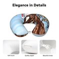 thumbnail image 4 of KLL Christmas Horse Pattern Memory Foam Cervical Neck Pillow Versatile U-Shaped Pillows for Home/Office/Camping/Travelling/Soft Washable Cover, 4 of 8
