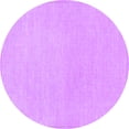 thumbnail image 1 of Ahgly Company Indoor Round Solid Purple Modern Area Rugs, 7' Round, 1 of 4