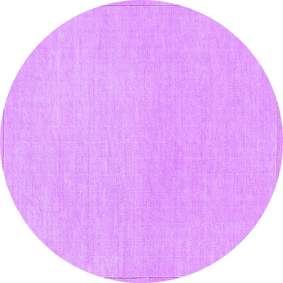 Ahgly Company Indoor Round Solid Purple Modern Area Rugs, 7' Round