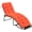 Orange, variant on 72 x 22 x 4 inch outdoor lounge chair mat, thickened tufted carpet, with 4 safety straps, oil-resistant and weather-resistant, suitable for indoor and outdoor patios and poolside.