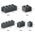 thumbnail image 2 of Set de Bloques de Construcción Feleph 260 Piezas Gris Azulado Oscuro, 2 of 6
