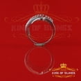 thumbnail image 5 of King of Bling's 0.40ct Sterling White Silver Round Flat 925 Cubic Zirconia Women's Ring Size 7.5, 5 of 12