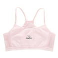thumbnail image 2 of SHenli Girls Training Bras - 5 Pack Soft Stretch Cotton Bra, Cami Style Girls Underwear with Adjustable Straps (7-14), 2 of 4