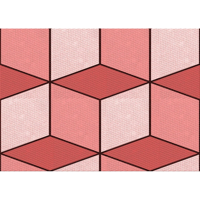 Ahgly Company Machine Washable Indoor Rectangle Transitional Grapefruit Red Area Rugs, 2' x 3'