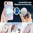 thumbnail image 7 of ELEHOLD Case for iPhone 16e, Glossy Magnetic Phone Case, Shockproof Slim Cover,Purple, 7 of 7
