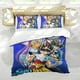 thumbnail image 5 of Los Caballeros del Zodiaco Conjunto de sábanas temático, trío de piezas, cómodo y amigable con la piel, diseño único, regalo de decoración para el hogar para familiares, amigos y fans,135cm *200cm, 5 of 6