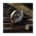 thumbnail image 3 of AVI-8 Spitfire Smith Distressed Blue Leather Strap Blue Dial Automatic AV-4090-05 Men's Watch, 3 of 5