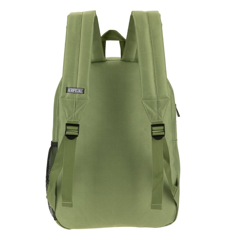 Aeropostale Backpack for School, College, and Travel Water Resistant Bookbag Green Aeropostale Backpack for School, College, and Travel Water Resistant Bookbag Green
