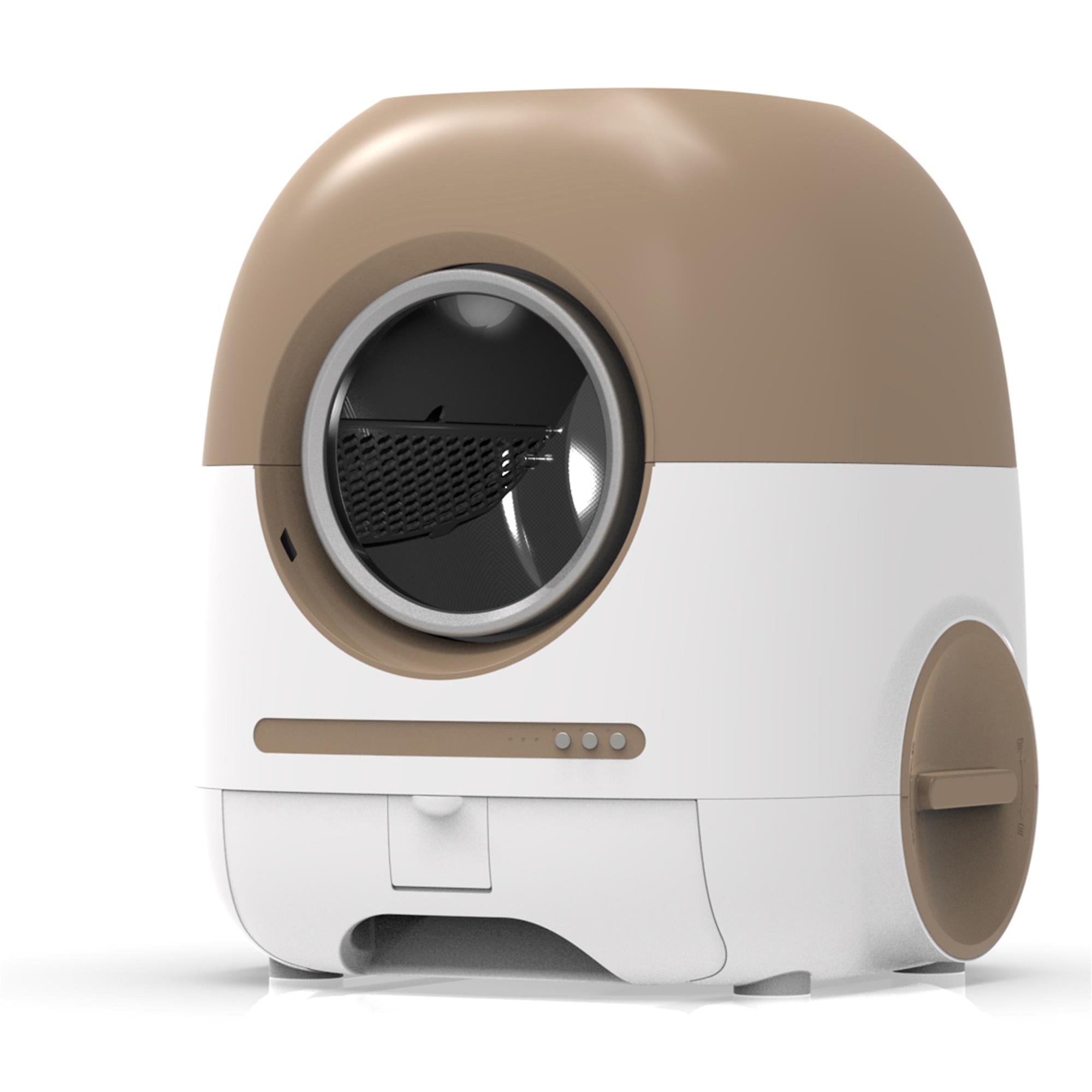 Pefilos 80L Large Capacity Smart Self Cleaning Cat Litter Box for Multi Cats, Automatic with Mat, Liner, Support 5G/Anti-Pinch, Brown Pefilos 80L Large Capacity Smart Self Cleaning Cat Litter Box for Multi Cats, Automatic with Mat, Liner, Support 5G/Anti-Pinch, Brown