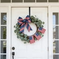 thumbnail image 6 of JollyMart 4th of July Patriotic Ribbon 2.5in x 177.2in Red White Blue Striped Wired Edge Ribbon for USA Bisesquicentennial Independence Day Decor Wreath Gift Bow Crafts, 6 of 7