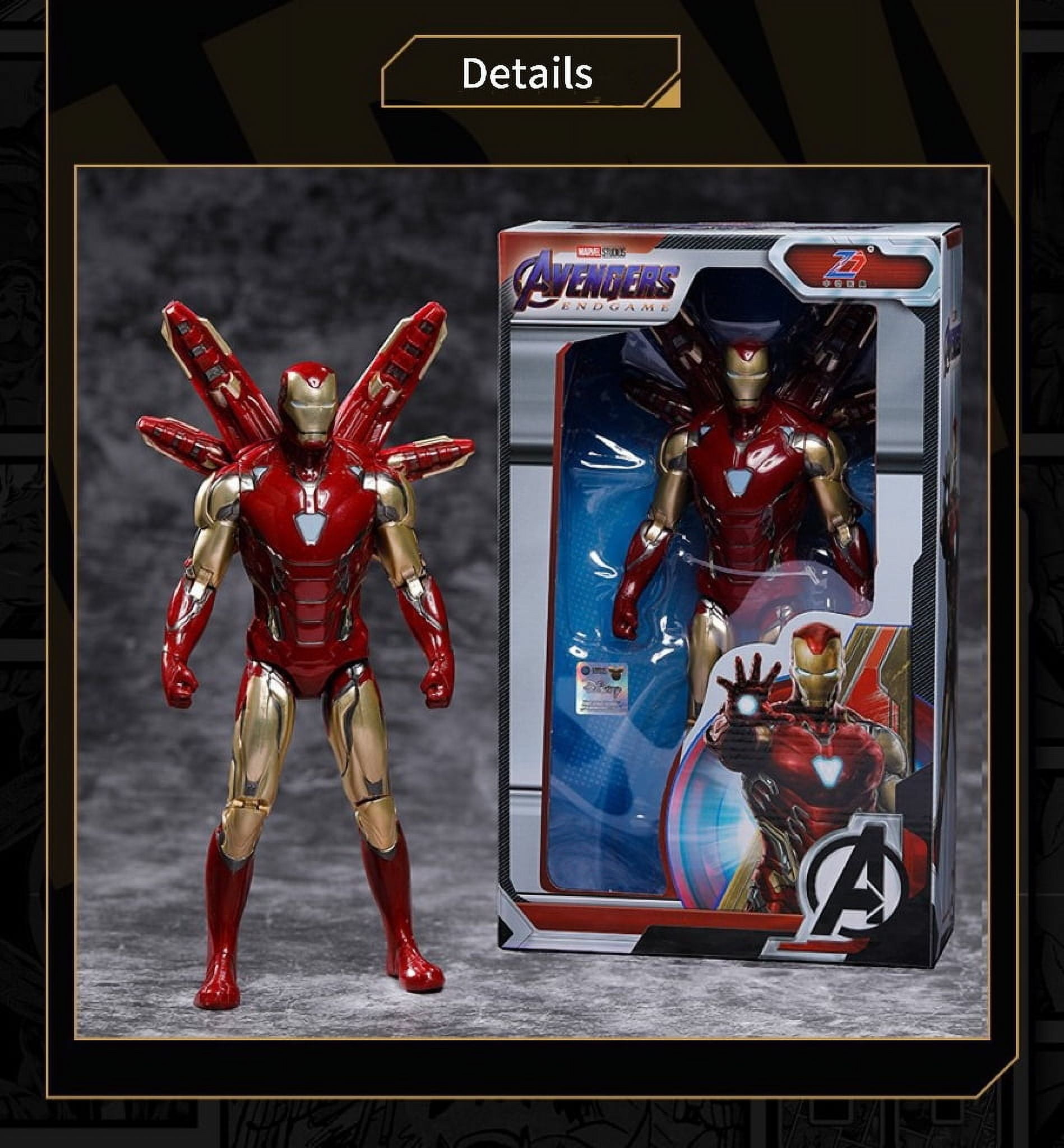 TIM Iron Man Figure Model Full Body Movable 7Inches MK85 Iron Man Model Exquisite Gift Box