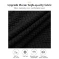 thumbnail image 3 of Amdohai Simple Chair Cover Seat and Rest In One Half Package M Chair Protective Cover Polar Fleece Material Elastic Striped Grid for Dining Hotel Home Use, 3 of 8