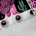thumbnail image 4 of jejeloiu Western Cowboy Boots Black Out Curtains,Chic Leopard Print Curtains Pack of 2 (42x63 Each),Cheetah Pattern Bowknot Bowtie Bedroom Curtains For Girls Kids,Breathable Home Decor, 4 of 6