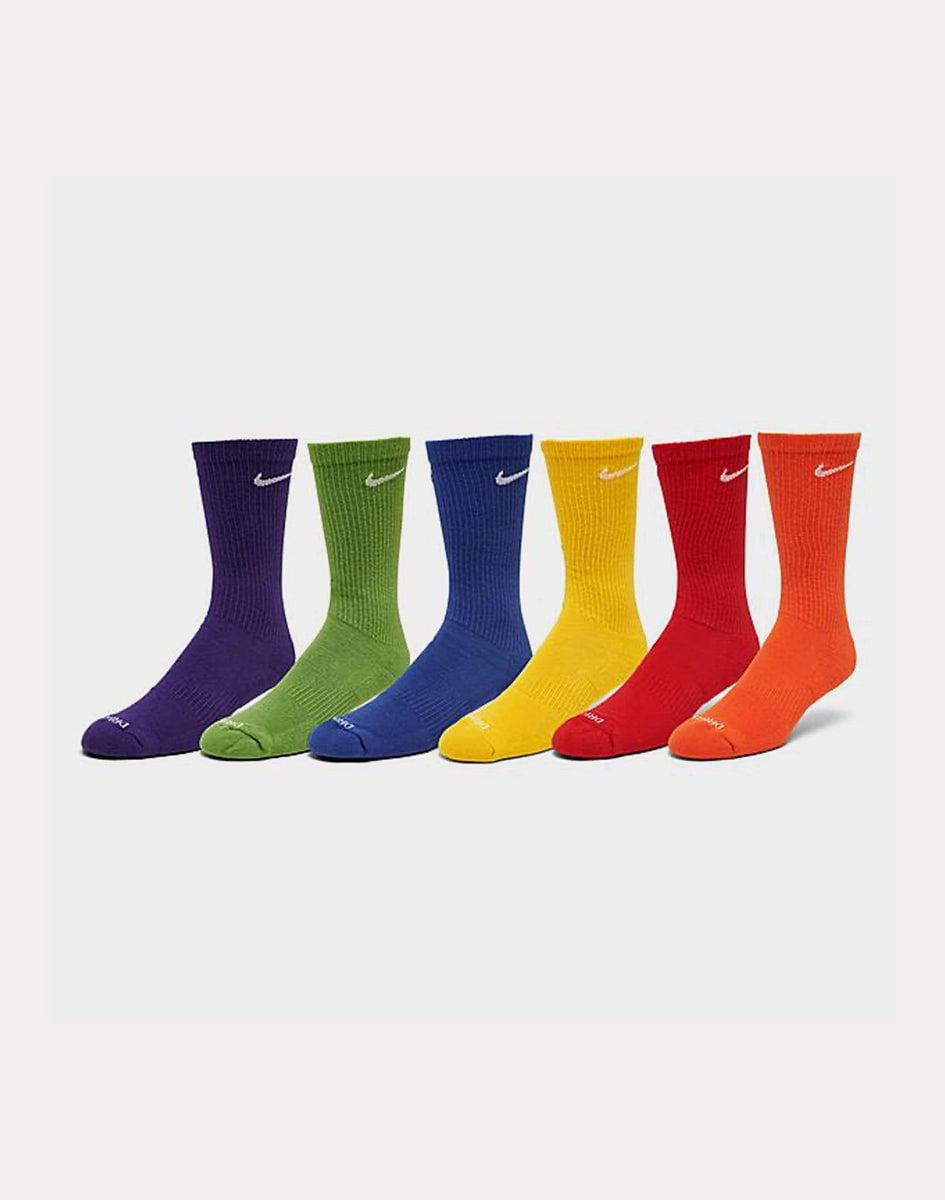 zeewier Durven compressie Nike Everyday Plus DRI FIT Cotton Cushioned Crew Socks Multi Color (6  Pairs) SX6897 903 Sz Large (8-12 Men / 10-13 Wmn's) - Walmart.com