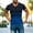 Blue, variant on ZMHEGW T Shirts for Men Pack Workout Shirts for Men V-Neck Gradient Short Sleeve Male