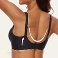 thumbnail image 4 of Floral Wireless Bra for Women Deep V Comfort Wirefree T-Shirt Bra Full Coverage Support Seamless Wavy Womens Jelly Bras Everyday Bralettes, 4 of 5