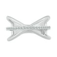 thumbnail image 2 of DGOLD Sterling Silver Round White Diamond Exotic Cocktail Ring for Women (1/6 cttw), 2 of 3