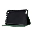 thumbnail image 6 of Allytech Wallet Case for Kindle Fire 7" 9th/7th/5th Gen 2019/2017/2015, Slim Folding Stand Auto Sleep Wake Embossed Flower PU Leather Case with Pen Slot for Amazon Fire 7 Old Versions, Green, 6 of 10