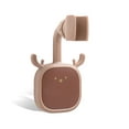 thumbnail image 2 of Tenedor de cabezal de ducha Impermeable Plástico Lindo autoadhesivo Punch-Free Rack 360 grados Rotación Estante Ajustable Baño Soporte Marrón sidaley HA028356-02B, 2 of 7