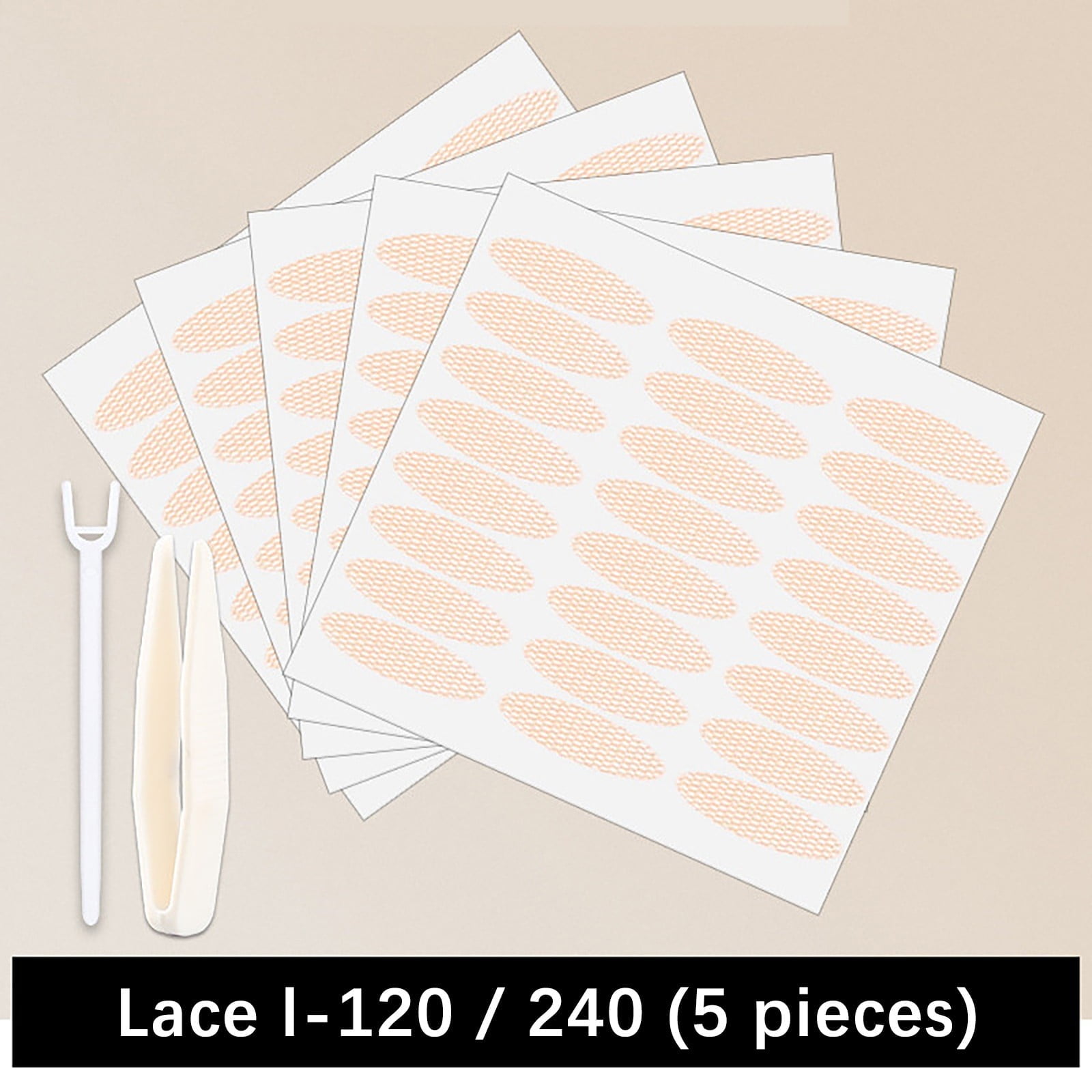 240 pièces Dentelle Maille, patchs double-paupière résistants à l'eau et auto-adhésifs, patchs