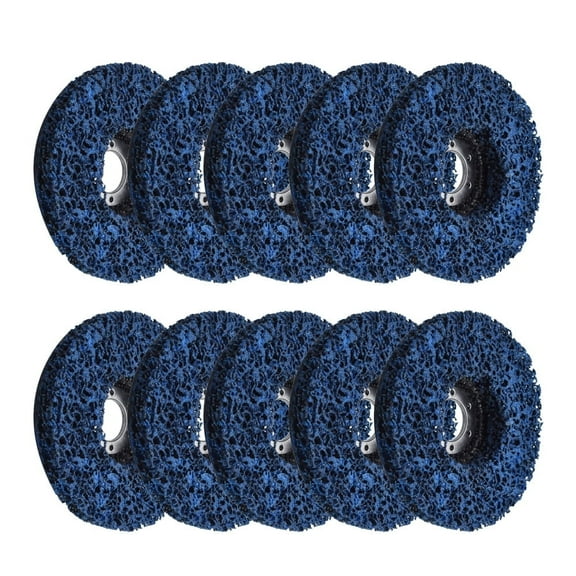munirater Strip Discs - 10 Packs 4-1/2" x 7/8" Quick Change Sanding Disc Strip & Clean Discs Fits for Angle Grinders to Remove Rust Paint