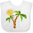 thumbnail image 3 of Inktastic Palm Trees with Cute Smiling Sun Boys or Girls Baby Bib, 3 of 4