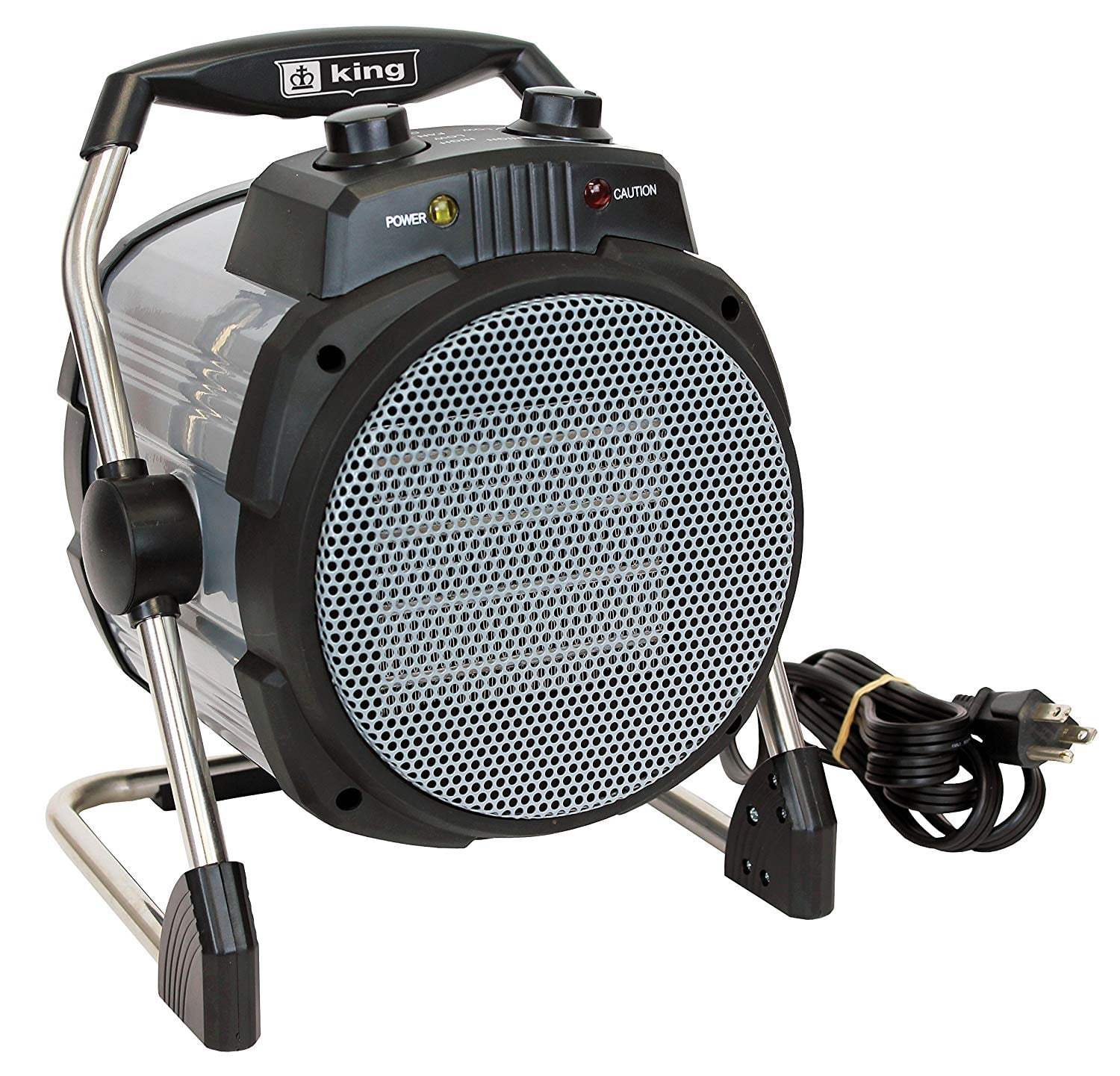 King Electric 120 Volt 1500 Watt Portable Ceramic Workspace Heater, Silver  - Walmart.com