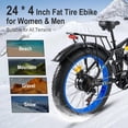 thumbnail image 4 of TUTTIO seeker24 Electric Mountain Bike for Adults, Dual Motor 24‘’ Electric Mountain Bicycle 52V 25AH Battery, Full Suspension Ebikes Off-Road Mountain Snow,UL2849, 4 of 6
