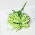 thumbnail image 4 of SLYNSHome Artificial Flower Bouquet,Green Vintage Faux Peony Bouquet Fake Flower for Vase Silk Floral Arrangements for Wedding Table Centerpiece Decoration, 4 of 8