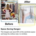 thumbnail image 3 of Magic Clothes Hanger Organizer, 5 Pcs Rotate Anti-skid Folding Hanger With Multifunction Space Saving And Cascading Features With 9 Holes Cascading Wa, 3 of 5