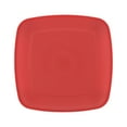 Mainstays Red Square Plastic Plate, 10inch