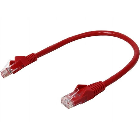 UPC: 0037332146106 | TRIPP LITE N201-001-RD 1 ft. Cat 6 Red Gigabit Snagless Molded Patch Cable