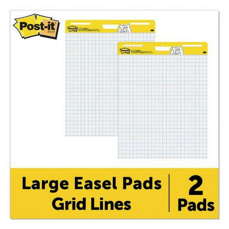 Comix Sticky Easel Pad, 25 x 30 Inches Flip Chart Paper for Teachers, Large Self Stick Easel Paper, 30 Sheets/Pad, 10 Pads/Pack