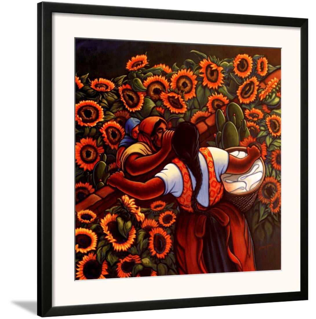 Las Comadres Framed Art Print Wall Art By Simon Silva 25.5x27