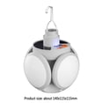 thumbnail image 3 of Lámpara de Camping Carpa de luz LED Solar Fútbol USB Recargable Lámpara de noche portátil Linterna Likrtyny Para estrenar, 3 of 5