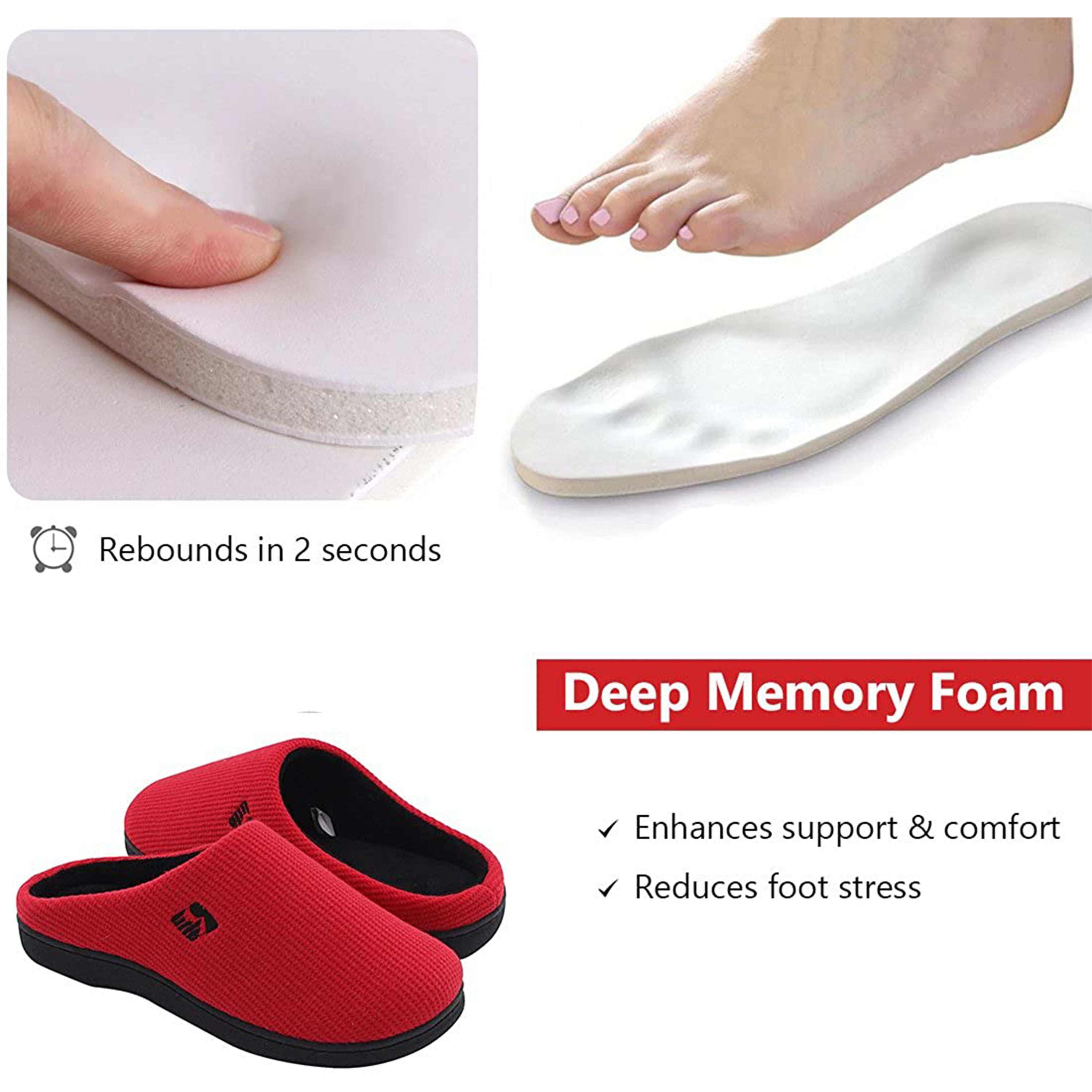 rockdove memory foam slipper