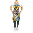 thumbnail image 2 of Carolines Treasures DAC6105APRON 30 x 27 in. Keeshond in Sunflowers Apron, 2 of 5