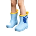 thumbnail image 2 of NAISIBABY Boots Women,Rain Boots Outdoor Rubber Waterproof Shoes Collar Gardening Lightweight Garden Shoes Light Blue Size 3T, 2 of 6