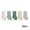 Green Set, variant on LYMAYTER ‌‌Toddler Infant Unisex Crew Socks Breathable Ankle 5 Pair for Girls Boys Adolescent 0-12Y